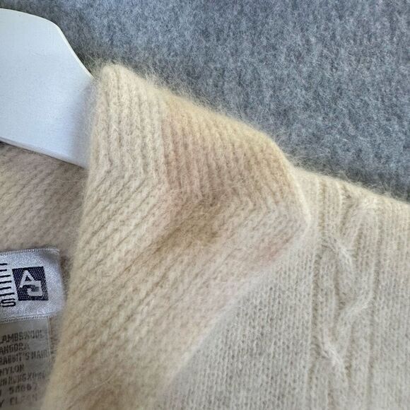 Vintage Adele Joyce Petite Medium Button Front Cardigan Sweater Lambswool Angora - Picture 5 of 8